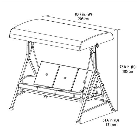 Mainstays Belden Park Day Bed Swing