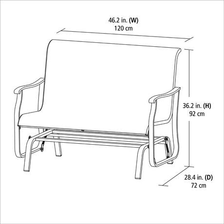 Mainstays Charleston Glider Bench